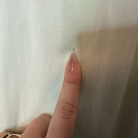 NWT Old Navy Mint Green See Through Tie Front Button Up Blouse XS - Picture 5 of 6